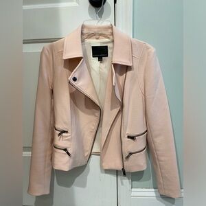 Banana Republic Baby Pink Biker Jacket